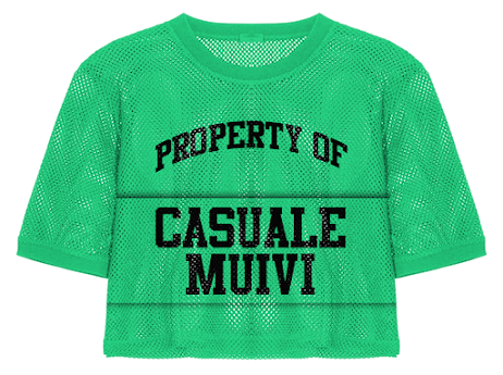 Property of Casuale Muivi Jersey Crop Top.